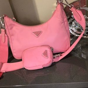 Prada cross body begonia pink